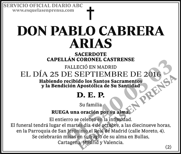 Pablo Cabrera Arias